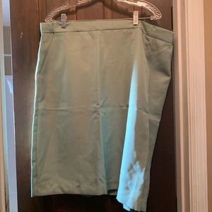 Women’s Green Size 16W Bedford Fair Pencil Skirt (NEW)